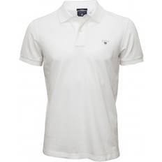 Gant Solid Pique Polo T-Shirt - White