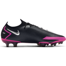 Nike Phantom Shoes Nike Phantom GT Elite FG M - Black/Pink Blast/Metallic Silver