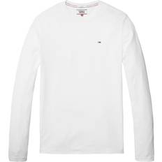 Tommy Hilfiger Long Sleeved Ribbed Organic Cotton T-shirt - Classic White