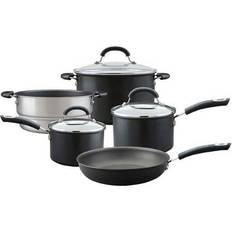 Ceramic Hob Cookware Sets Circulon Total Hard Anodised Cookware Set with lid 5 Parts