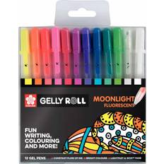 Water Based Gel Pens Sakura Gelly Roll Moonlight Fluorescent Gel Pen 12-pack