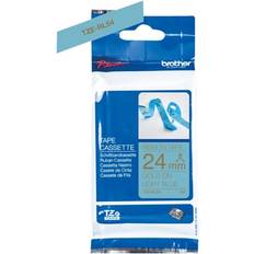 Brother P-Touch Ribbon Tape Gold on Light Blue