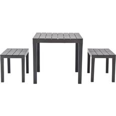Plastic Patio Dining Sets Garden & Outdoor Furniture vidaXL 48779 Patio Dining Set, 1 Table incl. 2 Chairs
