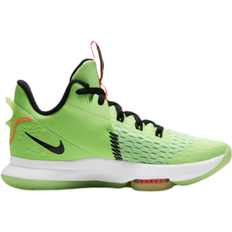 Green Basketball Shoes Nike Lebron Witness 5 - Lime Glow/Bright Mango/White/Black