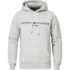 Tommy Hilfiger Men Tops on sale Tommy Hilfiger Logo Flex Fleece Hoodie - Cloud Htr