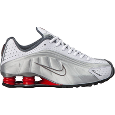 Nike Shox R4 - White/Metallic Silver/Comet Red/Black