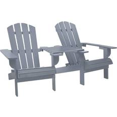 Grey Outdoor Sofas Garden & Outdoor Furniture vidaXL 310067 Adirondack Outdoor Sofa