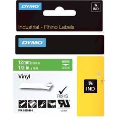 Dymo Industrial Rhino Labels White on Green