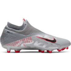 Nike Phantom Vision 2 Academy Dynamic Fit MG - Metallic Bomber Grey/Particle Grey/Laser Crimson/Black