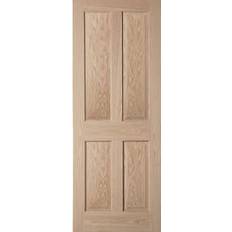 Jeldwen 4 panel Oak Interior Door L, R (83.8x198.1cm)