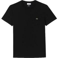 Lacoste Men T-shirts Lacoste Crew Neck Pima Cotton Jersey T-shirt - Black