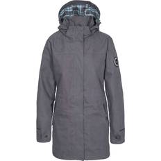 Trespass Henriette Women’s DLX Long Waterproof Jacket - Carbon