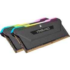 16 GB - DDR4 RAM Memory Corsair Vengeance RGB Pro SL Black DDR4 3200MHz 2x8GB (CMH16GX4M2E3200C16)