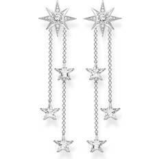 Thomas Sabo Stars Earrings - Silver/White