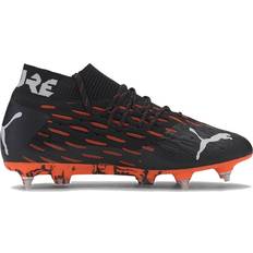 35 ½ - Soft Ground (SG) Football Shoes Puma Future 6.1 Netfit MxSG - Black/White/Shocking Orange