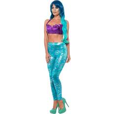 Smiffys Mermaid Leggings Blue