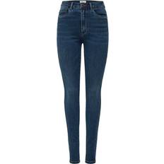 Only Women Clothing Only Royal Hw Skinny Fit Jeans - Blue/Dark Blue Denim