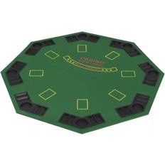 vidaXL 8 Player Folding Poker Tabletop 2 Fold