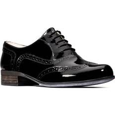 Cotton/Textile Low Shoes Clarks Hamble Oak Brogues - Black