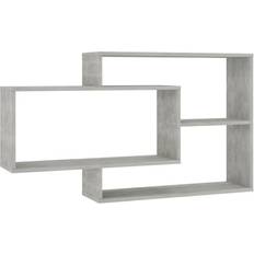 Black Wall Shelves vidaXL 800324 Wall Shelf 104cm