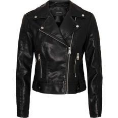 Leather Jackets Vero Moda Coated Jacket - Black