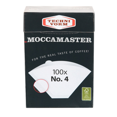 White Coffee Filters Moccamaster CoffeeFilter no. 1x4 - 100st