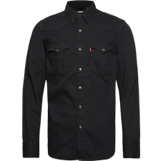 Denim Shirts Levi's Barstow Western Standard Shirt - Marble Black Denim Rinse/Black