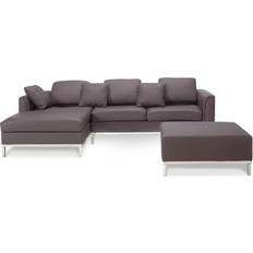 Beliani Oslo with Footstool Right-Hand Sofa 270cm 4 Seater