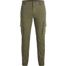 Trousers Jack & Jones Paul Flake AKM 542 Cargo Pants - Green/Olive Night