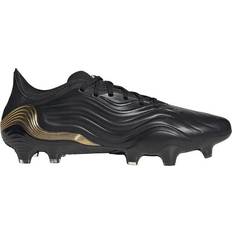 Gold - Women Football Shoes Adidas Copa Sense.1 FG - Core Black/Cloud White/Gold Metallic