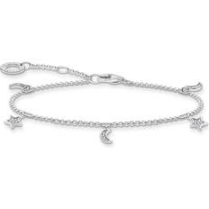 Thomas Sabo Star & Moon Bracelet - Silver/White