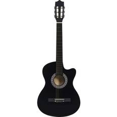 Brown Acoustic Guitars vidaXL Acoustic Western Guitar Cutaway 6 String