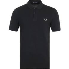 Fred Perry M Polo Shirts Fred Perry Plain Polo Shirt - Black/Chrome