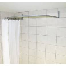 White Shower Curtain Rods Ericsindustrier två vinklar 85X95X85 (32190)