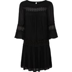 Loose Dresses Only Flared Dress - Black/Black