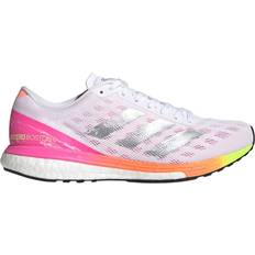 Adidas Adizero Boston 9 W - Cloud White/Silver Metallic/Screaming Pink