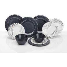 Flamefield Marble Melamine Dinner Set 12pcs