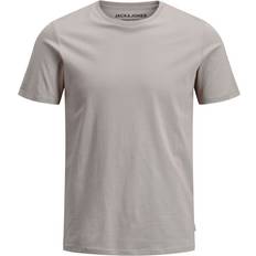 Jack & Jones Slim T-shirts Jack & Jones Organic Cotton T-shirt - Grey/Crockery