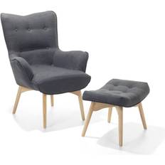 Beliani Vejle with Footstool Armchair 100cm