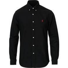 Black - Men Shirts Polo Ralph Lauren Garment-Dyed Oxford Shirt - Polo Black