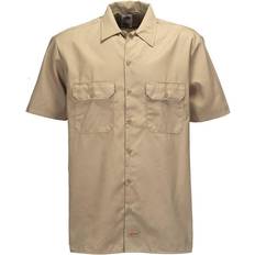 Beige Shirts Dickies Original Short Sleeve Work Shirt - Khaki