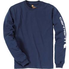 Carhartt Men T-shirts & Tank Tops Carhartt Long Sleeve T-shirt - Navy