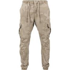 Urban Classics Camo Cargo Jogging Pants - Sand Camo