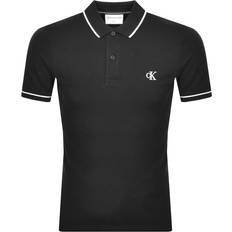 Calvin Klein Slim Stretch Piqué Polo Shirt - CK Black