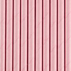 PartyDeco Straws Light Pink 10-pack