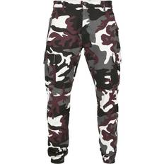 Urban Classics Camo Cargo Jogging Pants 2.0 - Wine Camo