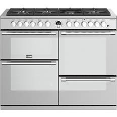 Stoves 110cm - Freestanding - Stainless Steel Gas Cookers Stoves Sterling S1100DF Black, Stainless Steel