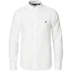 Linen - Men Tops Polo Ralph Lauren Linen Button Down Shirt - White
