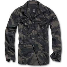 Brandit Slim Fit Vintage Shirt - Black Camo