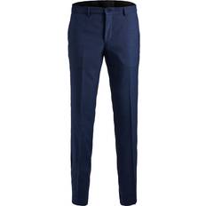 Men - Wool Trousers & Shorts Jack & Jones Super Slim Fit Suit Trousers - Blue/Medieval Blue